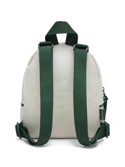 Lacoste Logo-detail Backpack In Metallic
