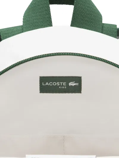 Lacoste Logo-detail Backpack In Metallic