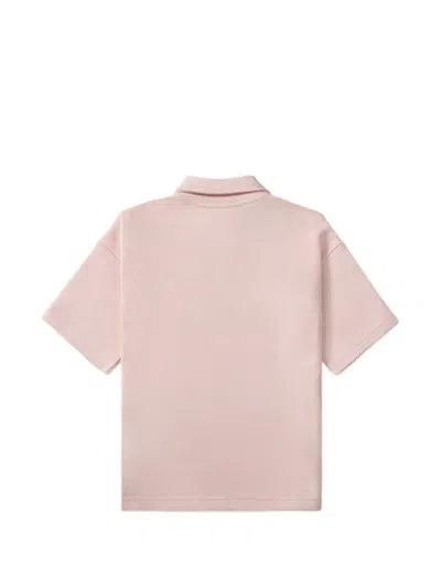 Lacoste Button T-shirt In Pink