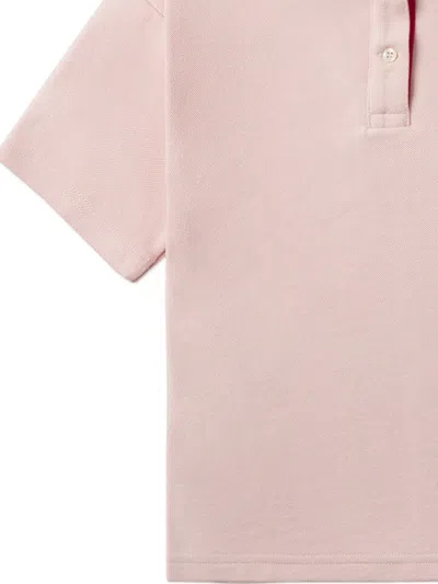 Lacoste Button T-shirt In Pink