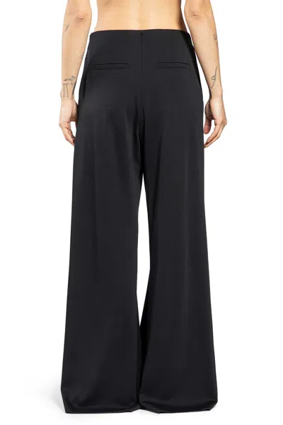 Max Mara Wool Jersey Trousers In Black