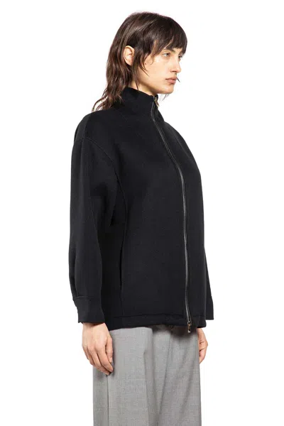 Max Mara Wool Cashmere Silk Jacket In Black