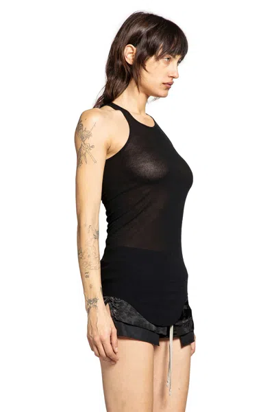 Rick Owens Forever Basic Rib Tank In Black