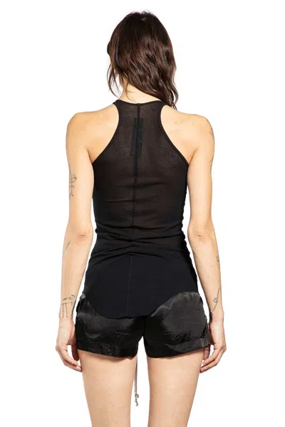 Rick Owens Forever Basic Rib Tank In Black