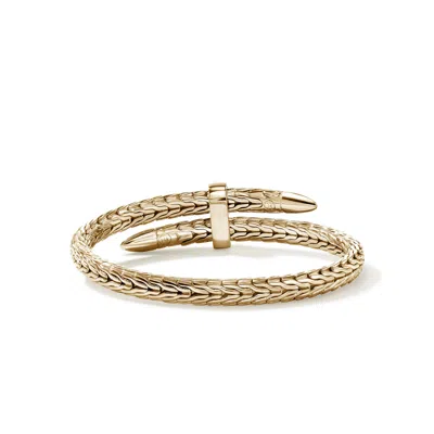 John Hardy Spear Flex Cuff, Gold, Gemstones