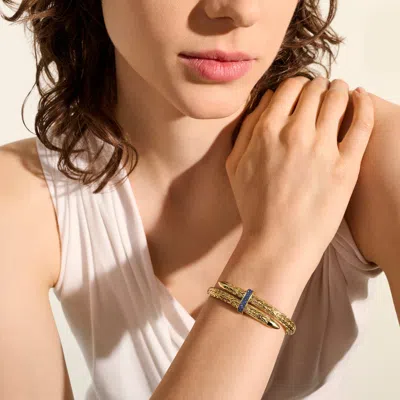 John Hardy Spear Flex Cuff, Gold, Gemstones