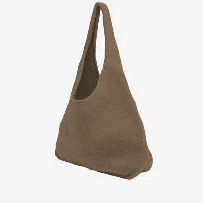 Lauren Manoogian Wool And Alpaca Shoulder Bag In Brown