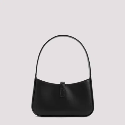 Saint Laurent Le 5 A 7 Mini Ysl Shoulder Bag In Smooth Leather In Black