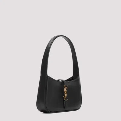 Saint Laurent Le 5 A 7 Mini Ysl Shoulder Bag In Smooth Leather In Black