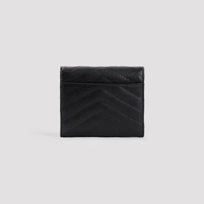 Saint Laurent Mini Wallet In Brown