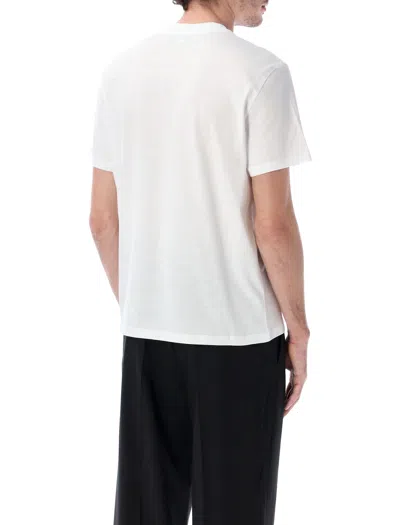 Ami Alexandre Mattiussi Ami Paris Organic Cotton Ami De Coeur T-shirt In White