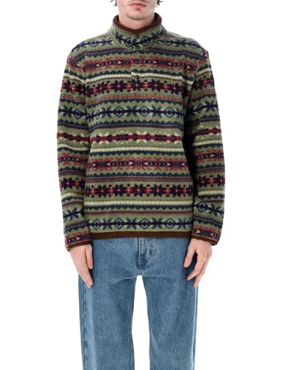 Polo Ralph Lauren Printed Teddy Jacket In Green