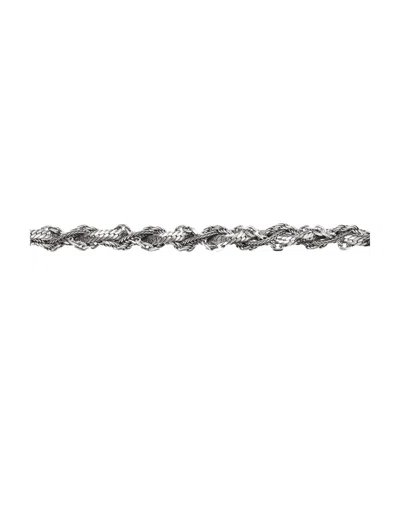 Emanuele Bicocchi Twisted Design Chain Necklace In Silver