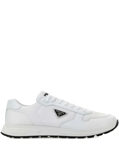 Prada White Nylon And Leather Prax 2.0 Sneakers In Multi