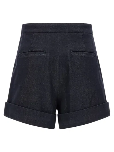Max Mara Mxmcalca Bermuda And Short Blue In Gray