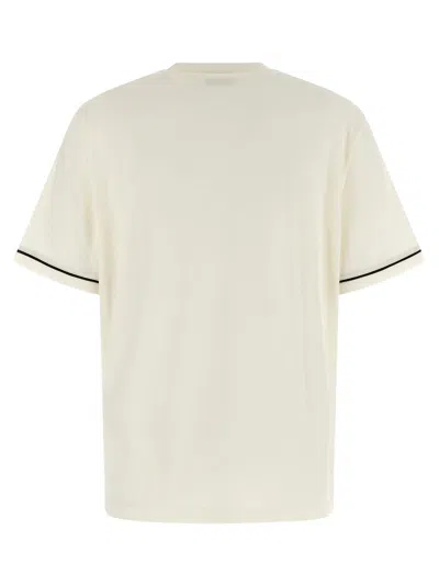 Ferragamo Gancini Crew Neck T Shirt Pocket Trim In Neutral