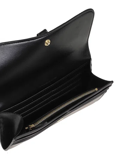 Stella Mccartney Stella Ryder Continental Wallet Embossed Grainy Eco Alter Mat - Murraya + Vegea In Black