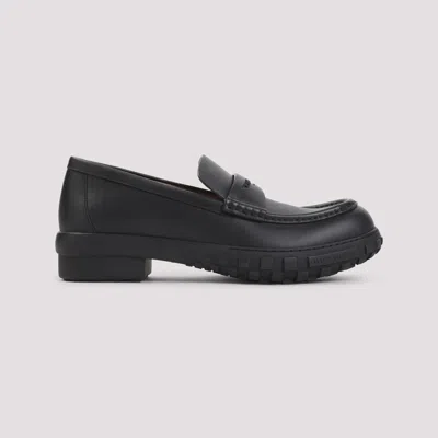 Givenchy Echo Leather Penny Loafers In Black