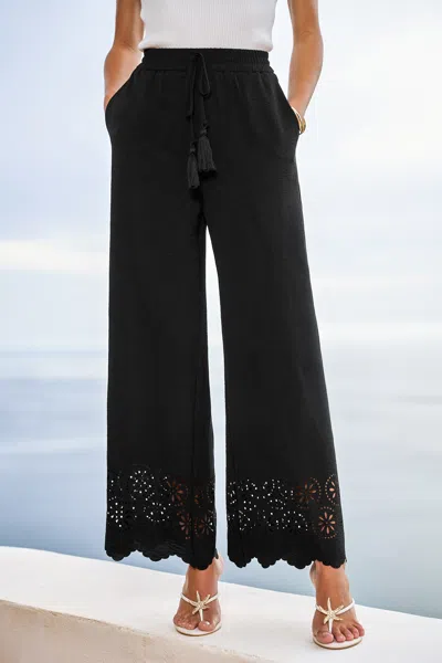 Cupshe High Regard Black Pants In Black
