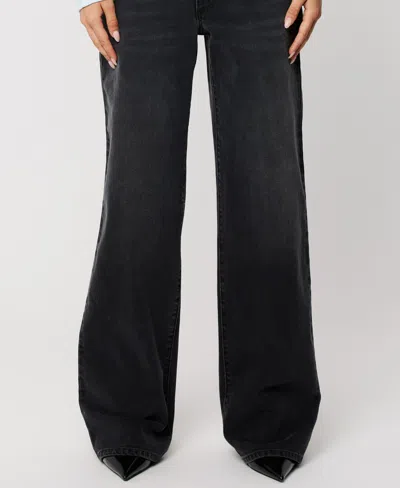 Abrand Women's Low-rise Jeans In Black