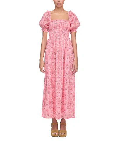 Hill House Home The Scarlett Midi Nap Dress In Pink