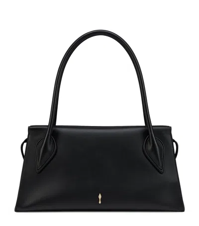 Christian Louboutin Venus Medium Shoulder Bag Structured Top Handles In Black