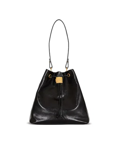 Balmain Pulse Convertible Leather Backpack In Black
