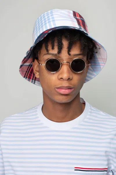 Thom Browne Quartered Funmix Bucket Hat In Multi
