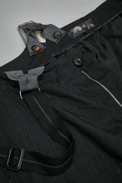 Geoffrey B Small Advanced Drop-crotchttailored Cargo Pocket Trouser In Black