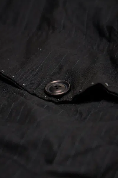 Geoffrey B Small Advanced Drop-crotchttailored Cargo Pocket Trouser In Black