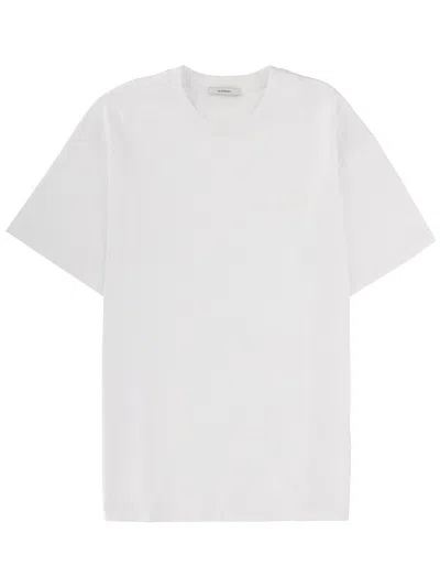 Givenchy Men White Crew Neck T-shirt With Logo On Front And Back In Cotton Man In White