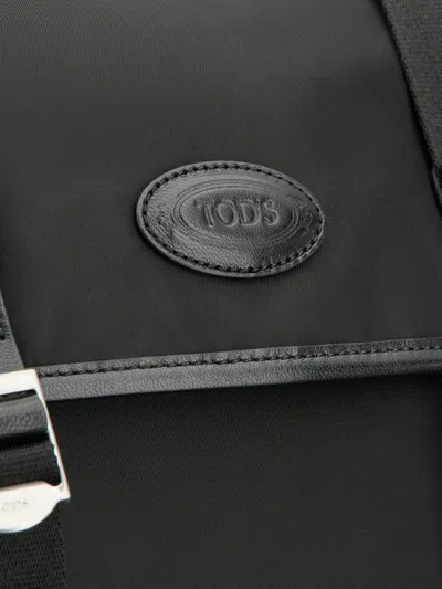 Tod's Buckle-strap Backpack In Black