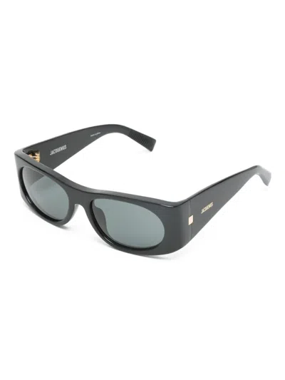 Jacquemus Square-frame Sunglasses In Black