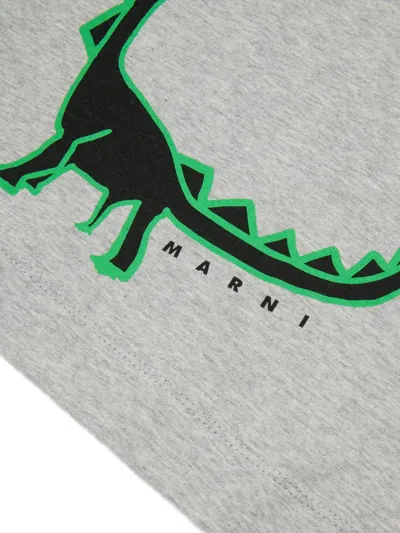 Marni Dinosaur Graphic T-shirt In Multi