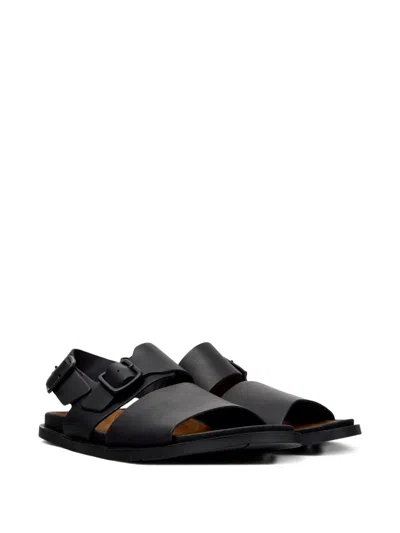 Camper Lluc Two Strap Sandal In Black