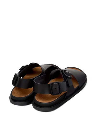 Camper Lluc Two Strap Sandal In Black