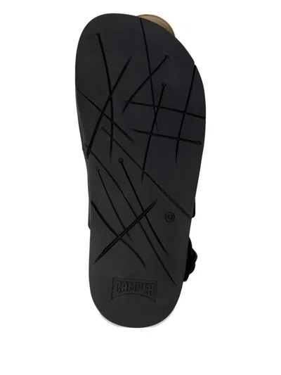 Camper Lluc Two Strap Sandal In Black
