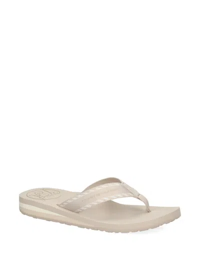 Tommy Hilfiger Woven Strap Flip-flops In Neutral