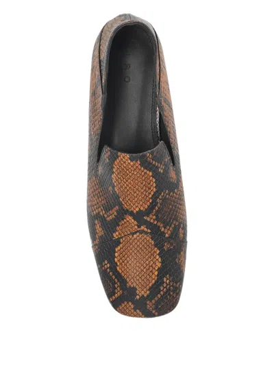 Iro Snakes-print Loafers In Multi