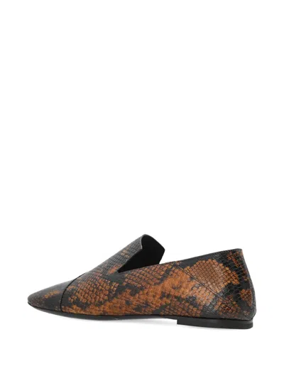 Iro Snakes-print Loafers In Multi