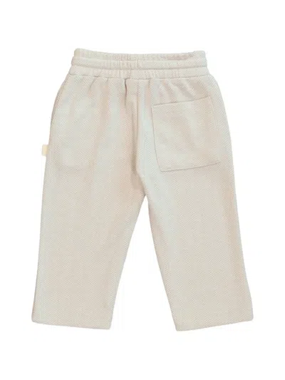 Mininio Boys Knitted Pocket Trousers In Neutral