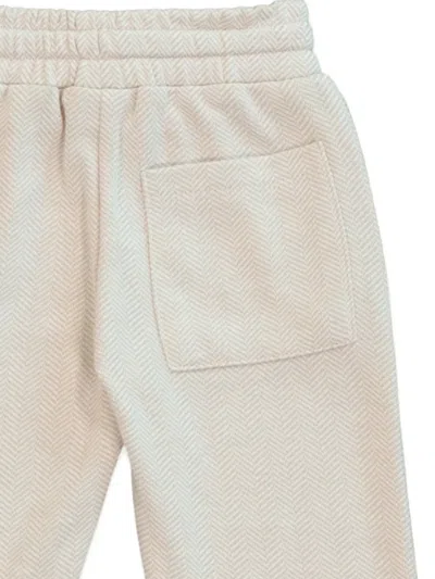Mininio Boys Knitted Pocket Trousers In Neutral