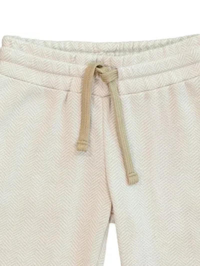 Mininio Boys Knitted Pocket Trousers In Neutral