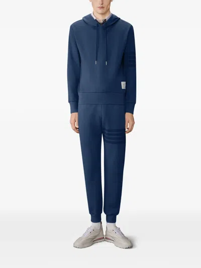 Thom Browne Loopback 4-bar Track Pants In Blue