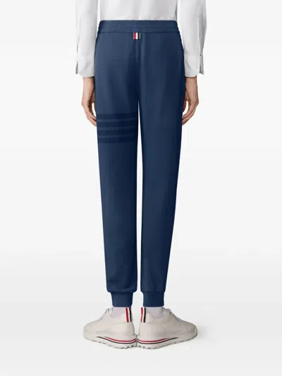 Thom Browne Loopback 4-bar Track Pants In Blue