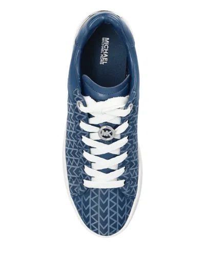 Michael Michael Kors Patterned Sneakers In Blue
