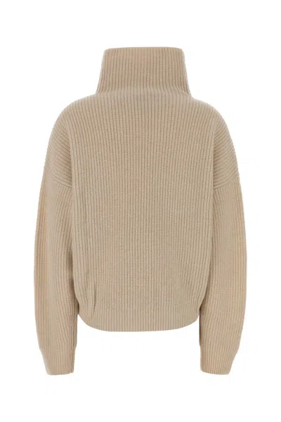 Isabel Marant Ivory Wool Blend Oversize Brooke Sweater In Brown