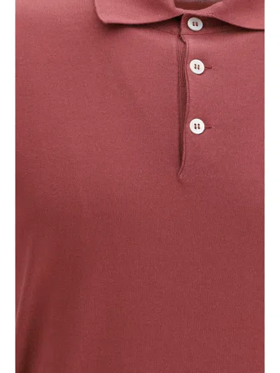 Brunello Cucinelli Short-sleeve Polo Shirt In Purple