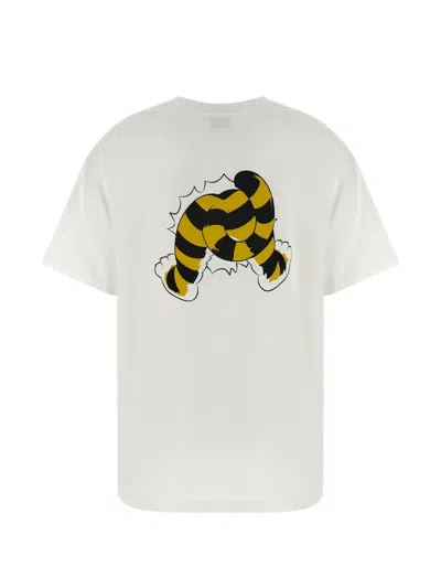 Kenzo Tiger Graphic Short Sleeve Crew Neck T Shirt In White