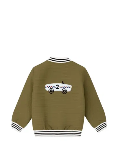 Mininio Button-fastening Trousers Set (set Of Three) In Green